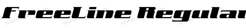 FreeLine Regular字体转换